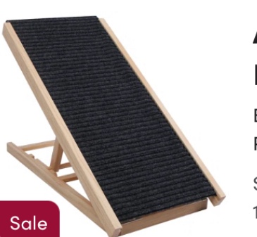 Adjustable Wooden Dog Ramp for Bed: Ideal for Small to Large Dogs - Portable Ramp for Bed, Couch, Car, or Sofa with 3 Height Settings
