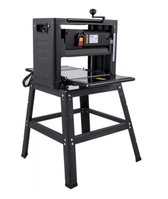  VEVOR Benchtop Planer, 13" Thickness Planer, 1800W 8000RPM Woodworking Planer, 6m/min Planing Speed W/ Iron Stand Dust Exhaust