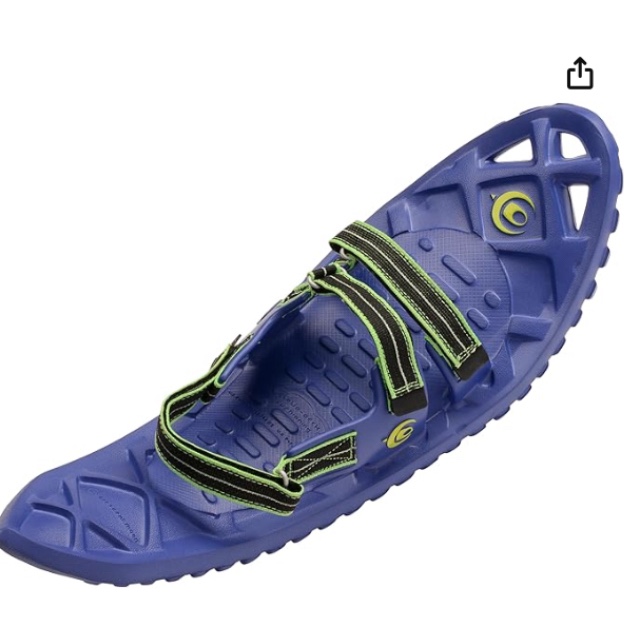 Crescent Moon Luna Unisex Ultralight Hiking and Running EVA Foam Snowshoes for Men, Women and Youth, w/Dual Density Rocker Cloud Deck, Hook & Loop Binding & Ice Spikes (3 Colors)