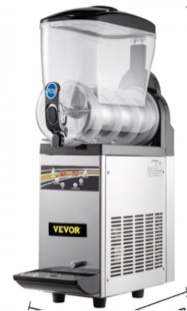 (similar to stock photo)VEVOR Commercial Margarita Machine, 1Tank 15L Commercial Slushy Machine, Stainless Steel Smoothie Frozen Drink Maker, 500W 110V for Supermarkets Cafes Restaurants Bars Home Use