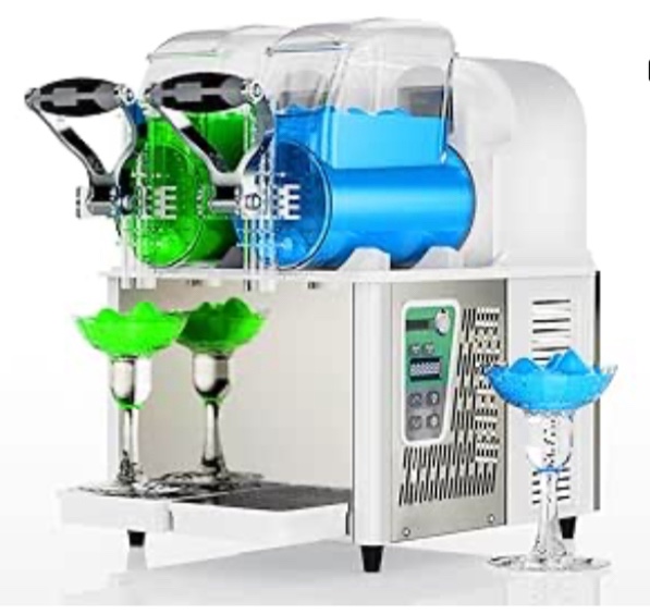 (similar to stock photo)Commercial Slushy Machine,Can make alcoholic beverage, 4Lx2 Tank Margarita Maker,Frozen Drink Margarita Machine Smoothie Slushy Maker