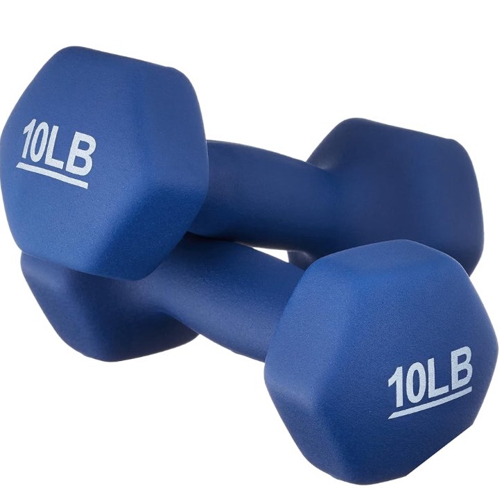 Amazon Basics Neoprene Hexagon Workout Dumbbell Hand Weight