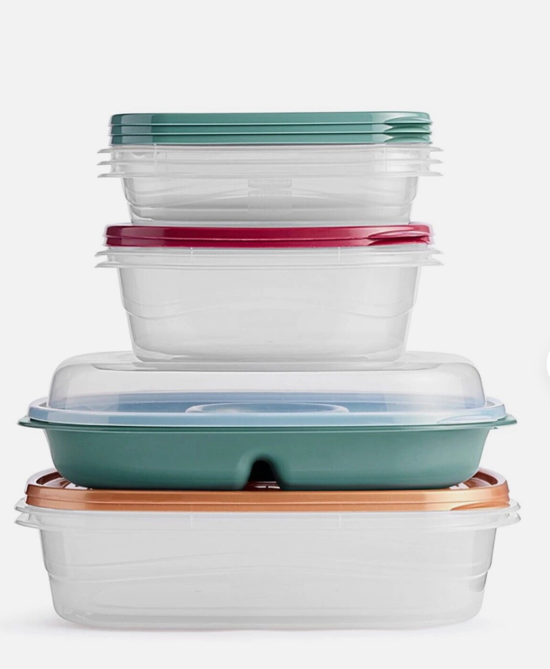  Rubbermaid Takelongs 16-Piece Food Storage and Party Platter Set