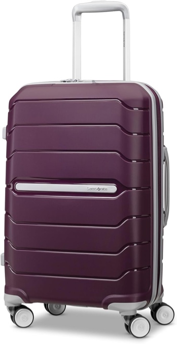 Samsonite Freeform Hardside Expandable with Double Spinner Wheels, Carry-On 21-Inch, Amethyst Purple