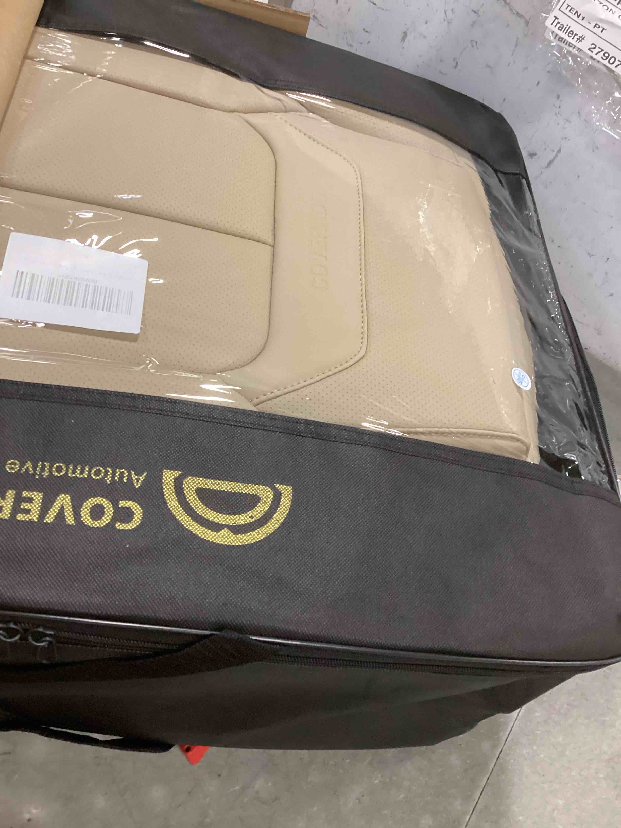 Coverado Front and Rear Seat Covers 5 Pieces, Universal Seat Covers for Cars, Waterproof NAPPA Leather Car Seat Protectors Full Set, Universal Auto Interior Fit for Most Sedans SUV Pick-up Truck Beige Beige Full Set