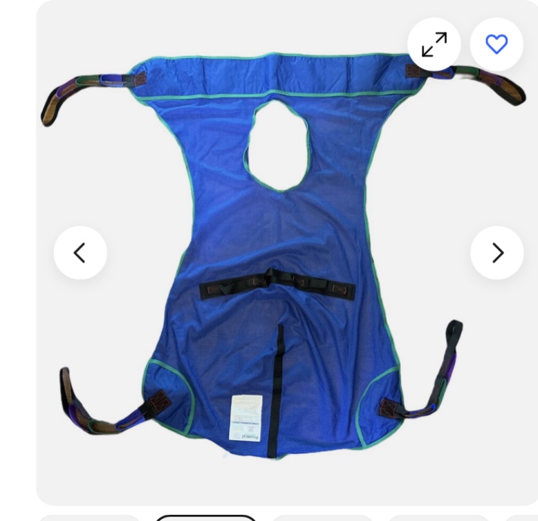 ProHeal Universal Full Body Mesh Lift Sling with Commode Opening Medium 