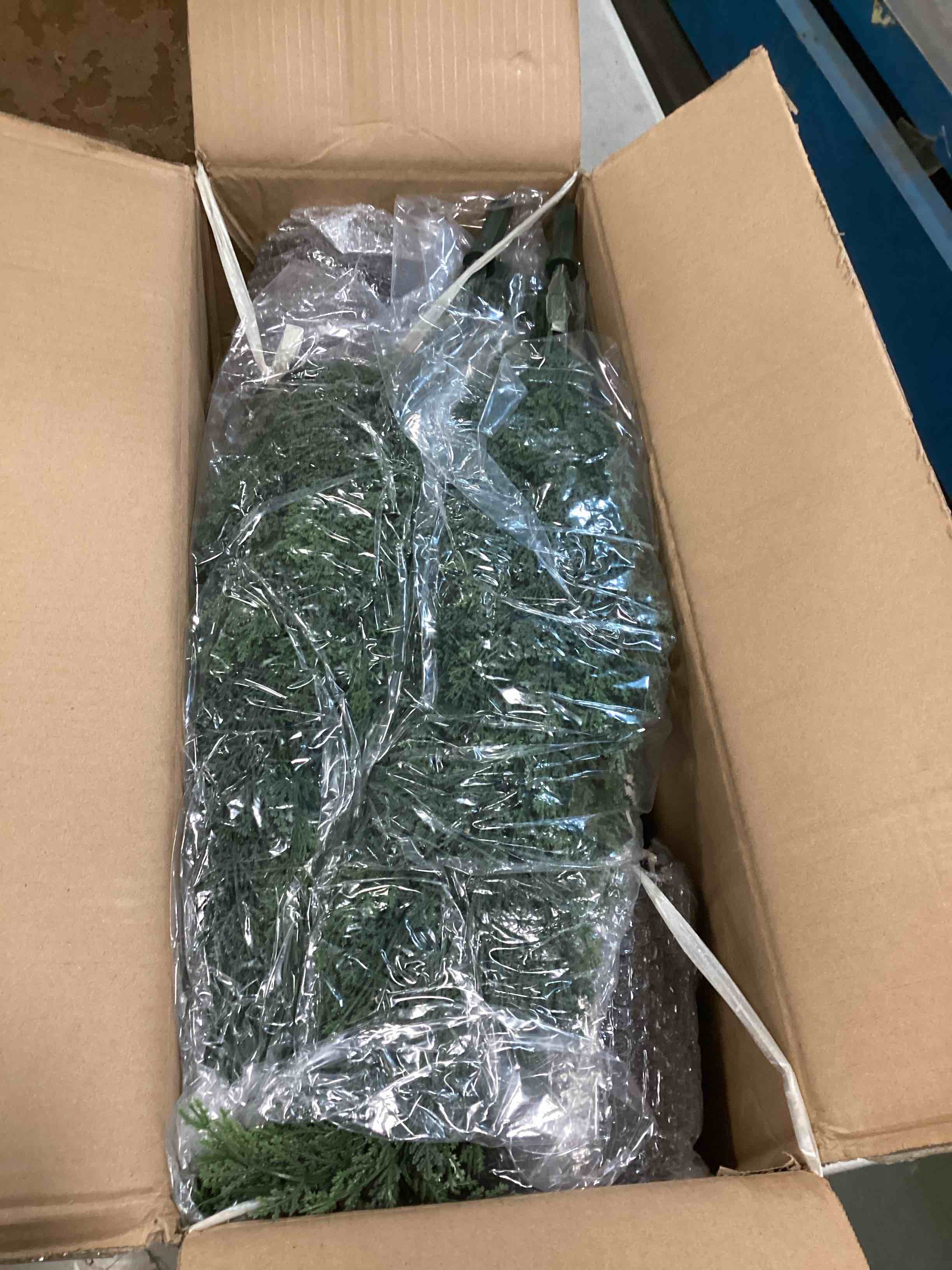 Condition photo showing Good Condition for 3FT Artificial Cedar Topiary Trees for Outdoors Potted Fake Cypress Trees Faux Evergreen Plants for Home Porch Decor Set of 2