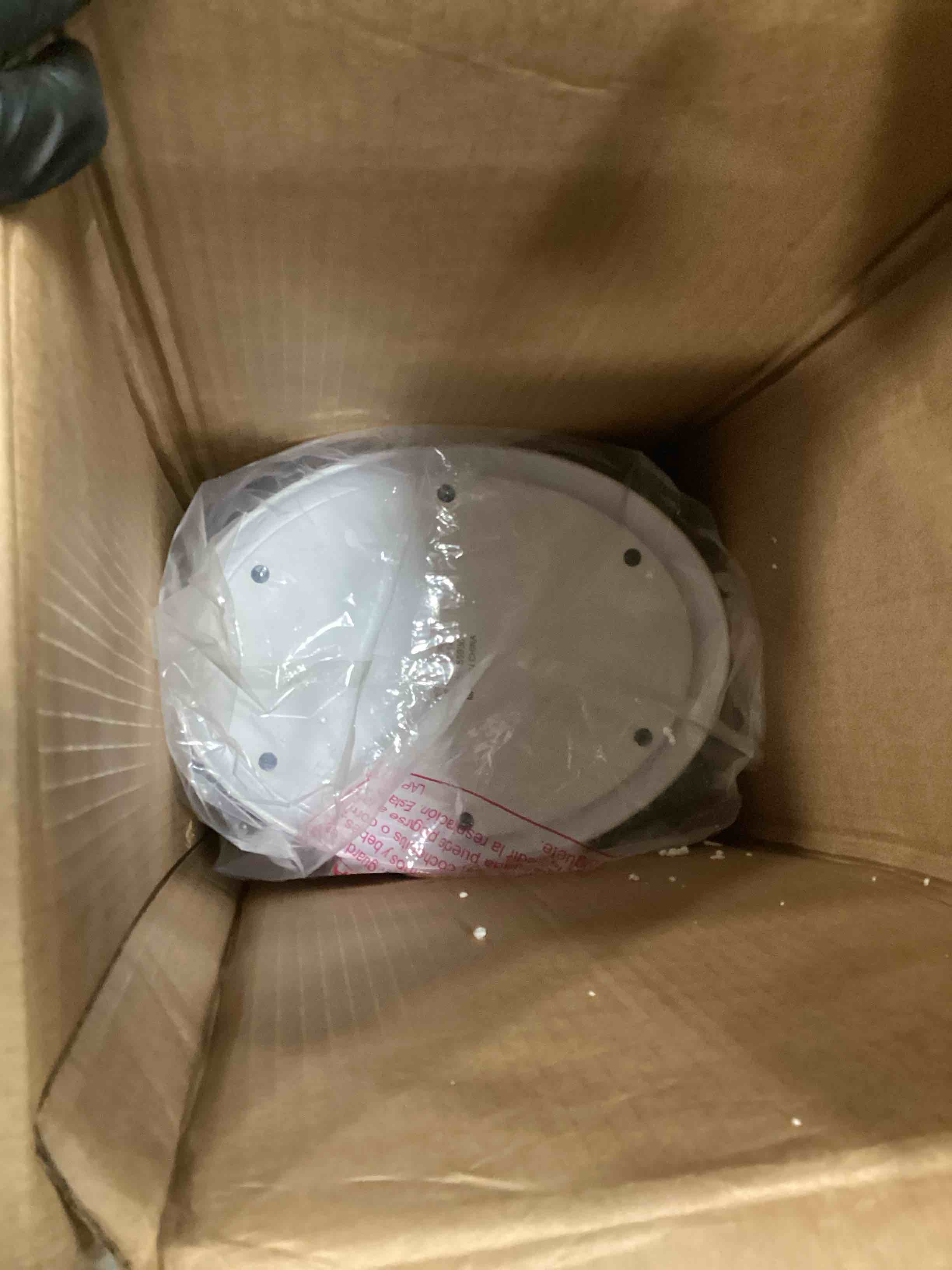 Condition photo showing As Is for Ubbi Steel Diaper Pail - White