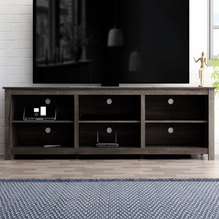 Dark Dusty Oak Inniss TV Stand for TVs up to 78"