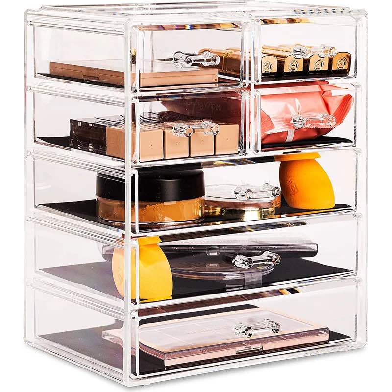 Sorbus 7 Drawers Acrylic Makeup and Jewelry Cosmetics Organizer