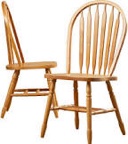 Azizi Solid Wood Windsor  Side Chair
