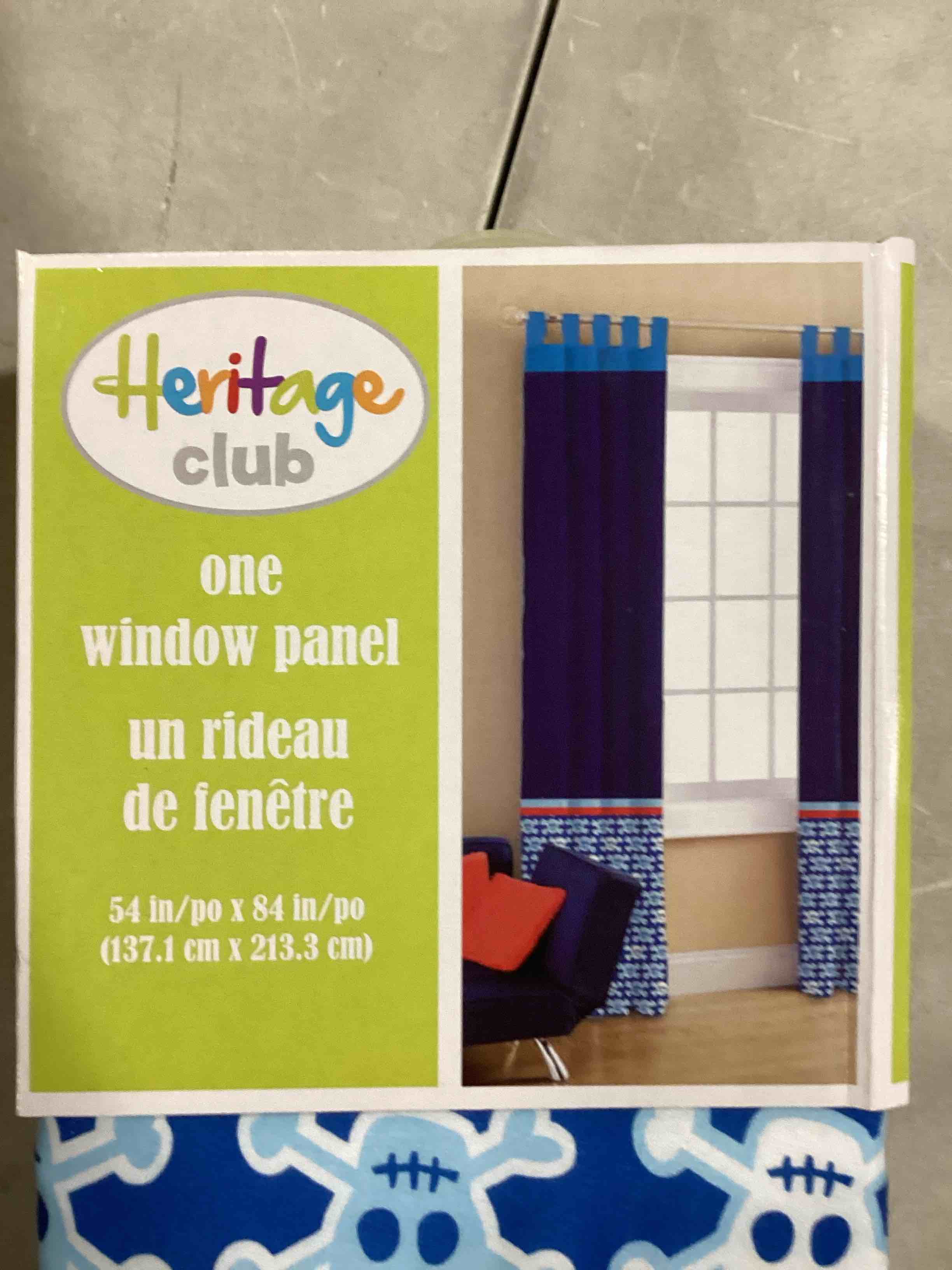 Heritage Kids skulls Room Darkening Tab Top Curtain Panels 