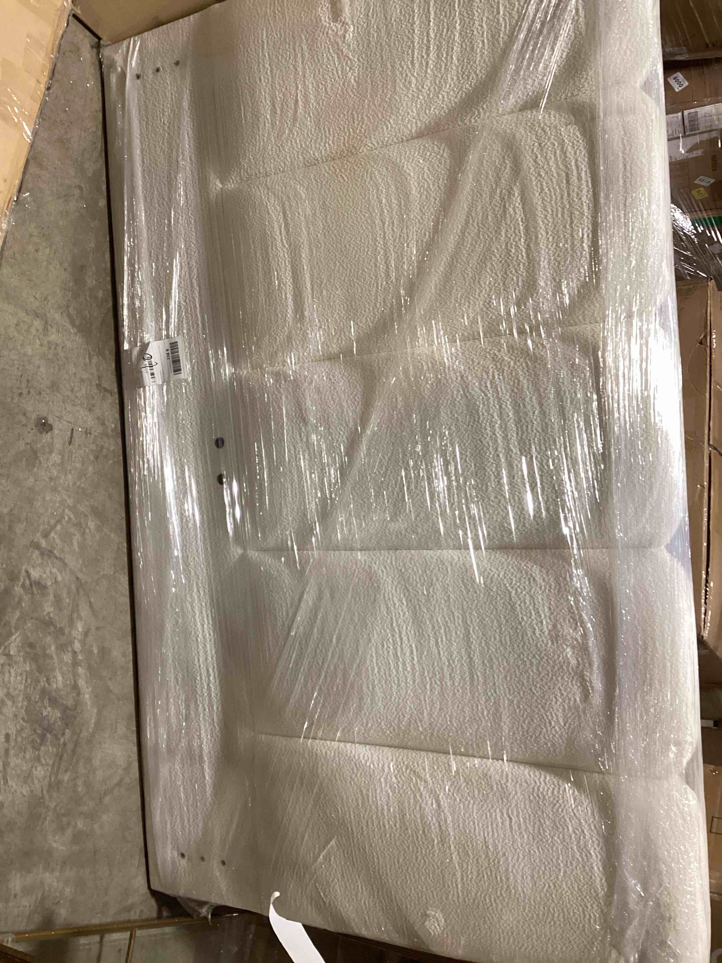 Palani Cream Boucle Bed with Wings