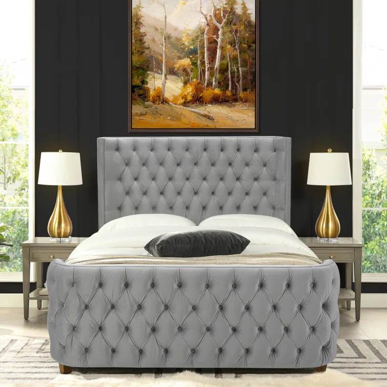 Rosdorf Park Currier Tufted Upholstered Low