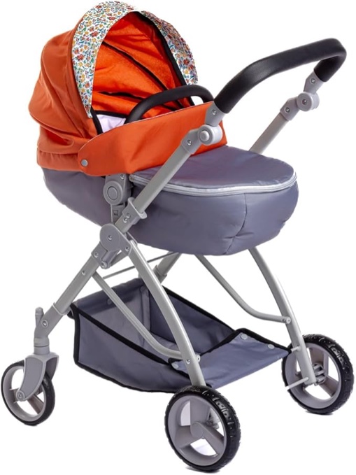 JC Toys - for Keeps Playtime | Deluxe Folding Sports Pram Stroller | Nature Theme Collection | for Dolls up to 20" | Ages 3+
