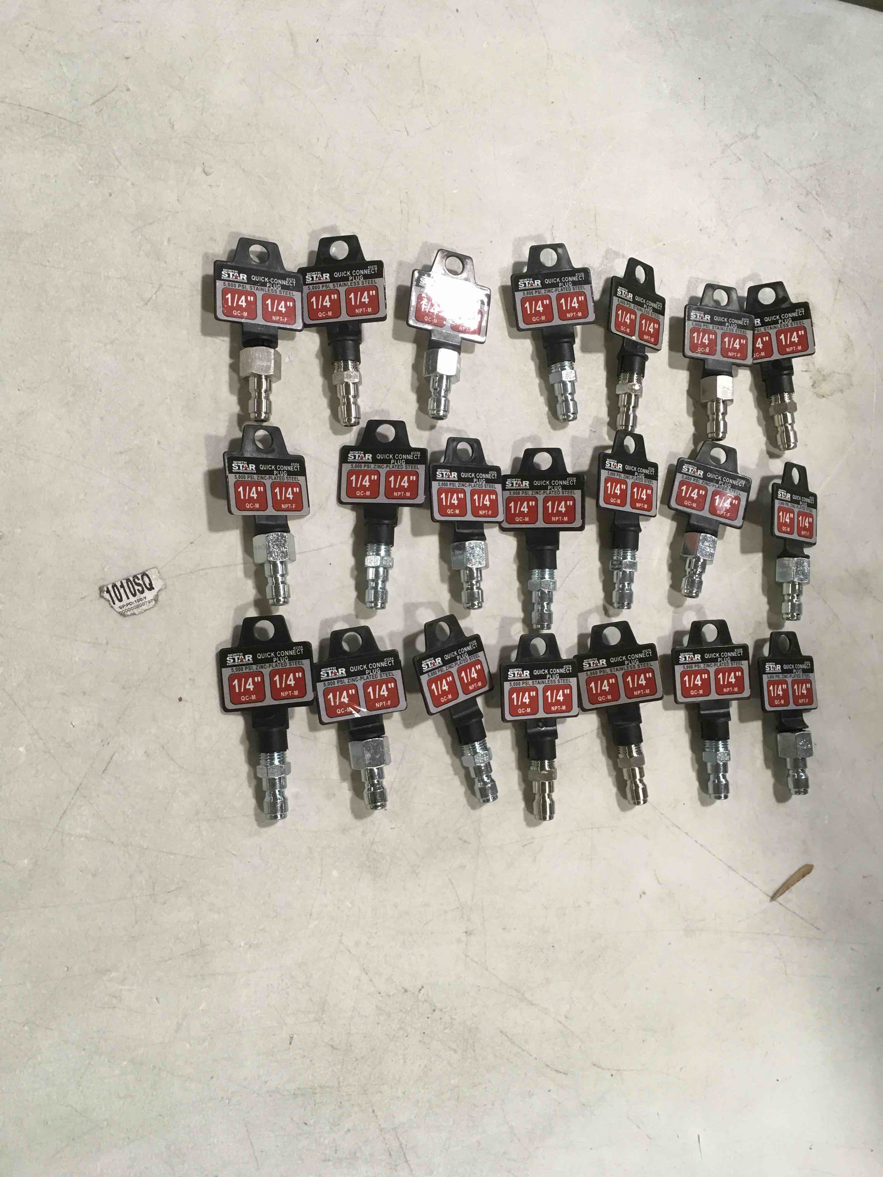 Quick connect plugs various sizes 1/4”