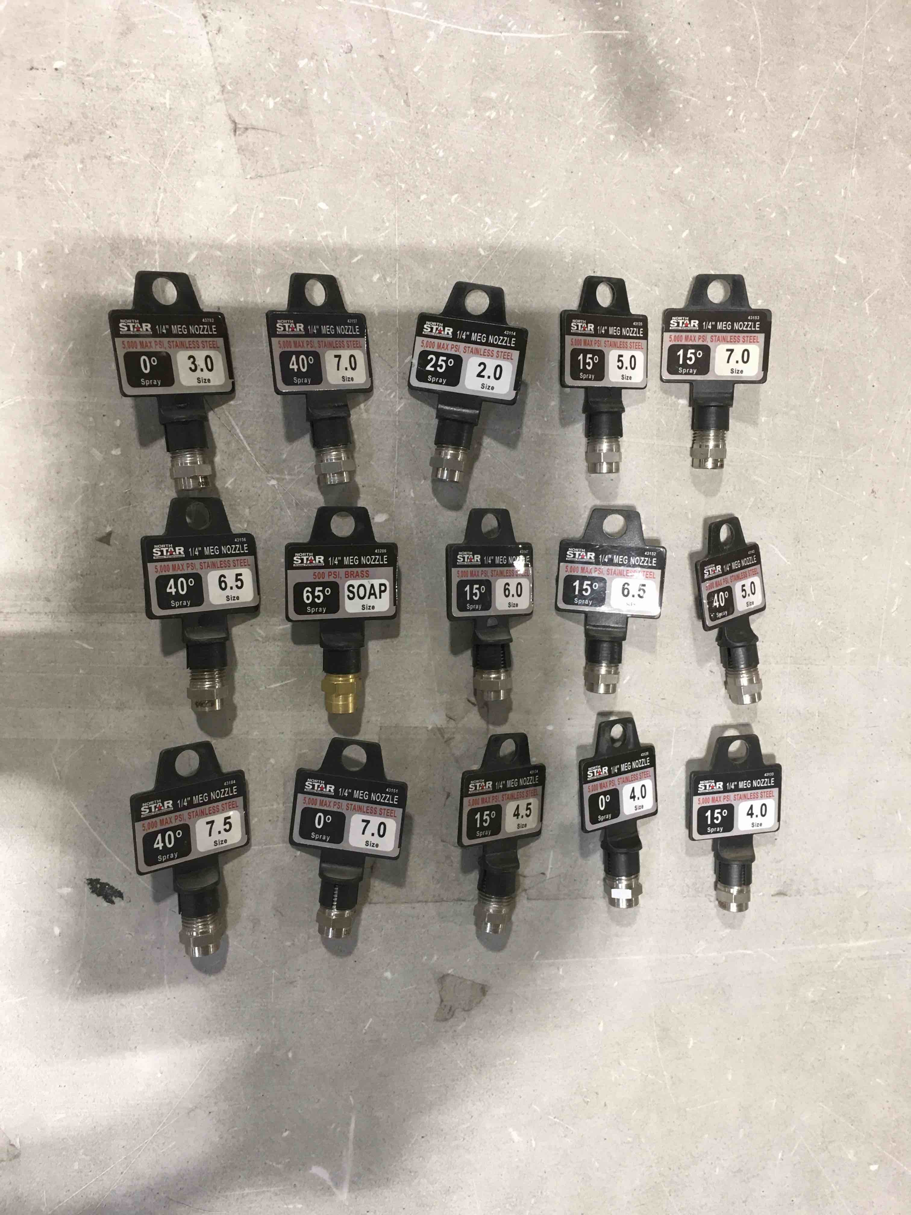 1/4” Meg nozzle various sizes 