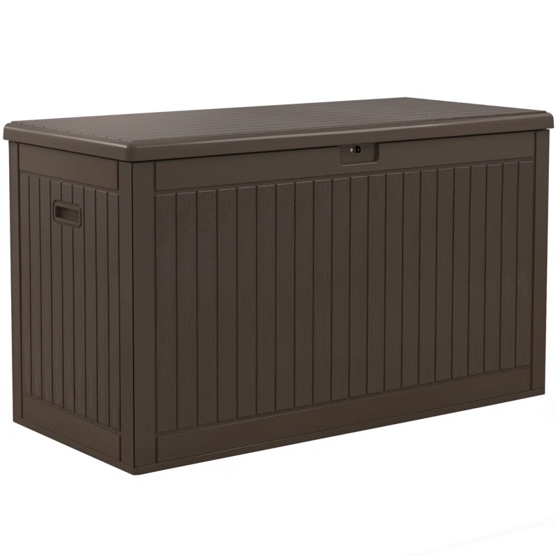 Balconera 260 Gallons Water Resistant Resin Lockable Deck Box