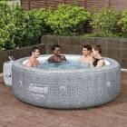 Bestway Coleman Sicily Airjet Inflatable Hot Tub With Energysense Cover, Grey