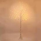 Patch Magic LED 7' White Birch Artificial Christmas Tree with 160 Clear/White Lights