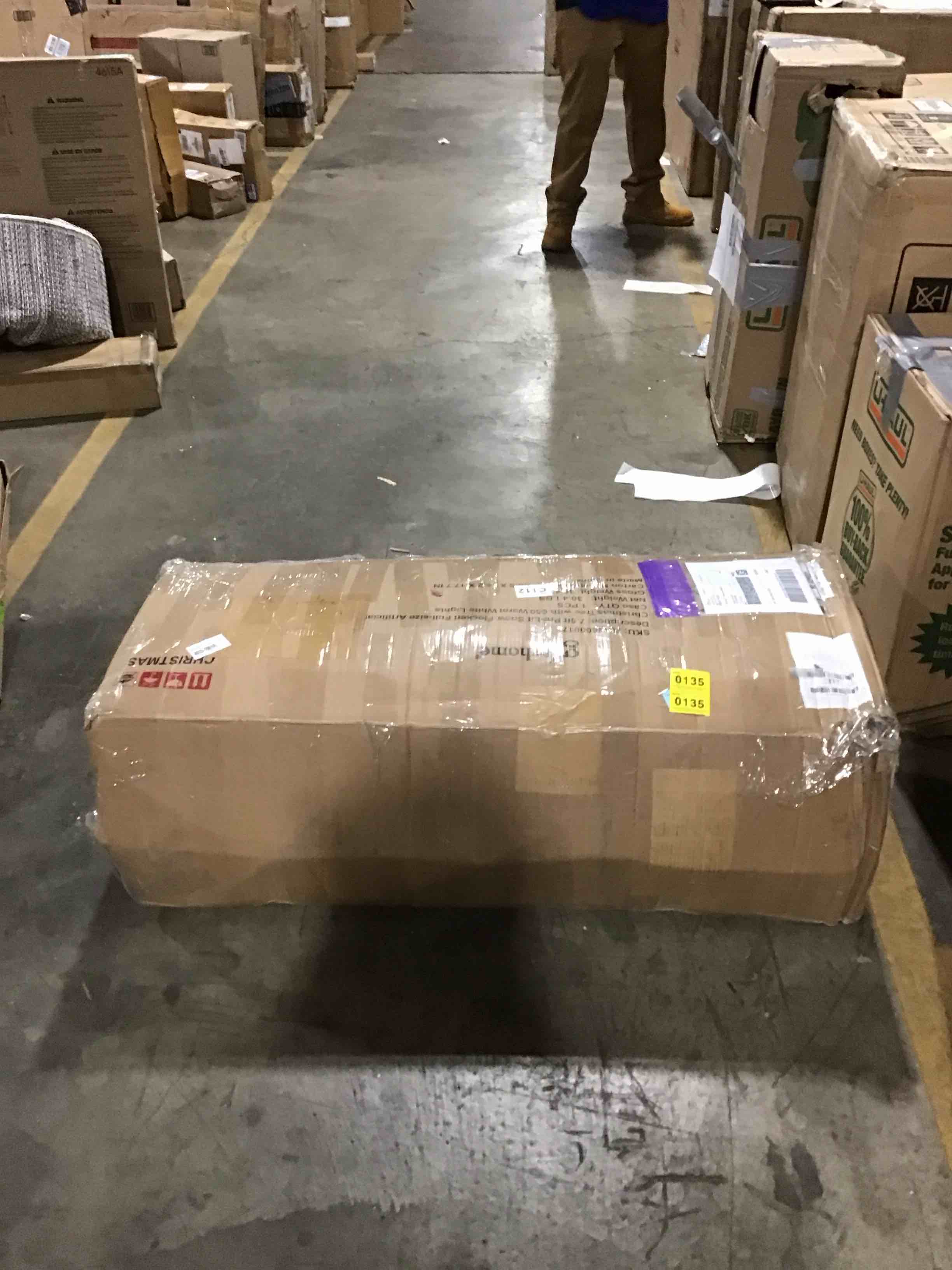 Guillema Pre-Lit Lighted Artificial Pine Christmas Tree