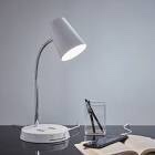 Style Selections White Wireless desk lamp 18.9-in Adjustable White Desk Lamp 