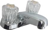 Non-Metallic Lavatory Faucets Chrome Finish Acrylic Knobs #0935182 new