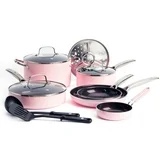 Pink Diamond enhanced ceramic nonstick