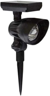 Hampton bay 55 Lu mens black led outdoor spotlight 