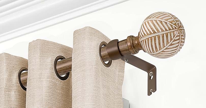 exclusive home ogre 1 curtain rod and coordinating final set