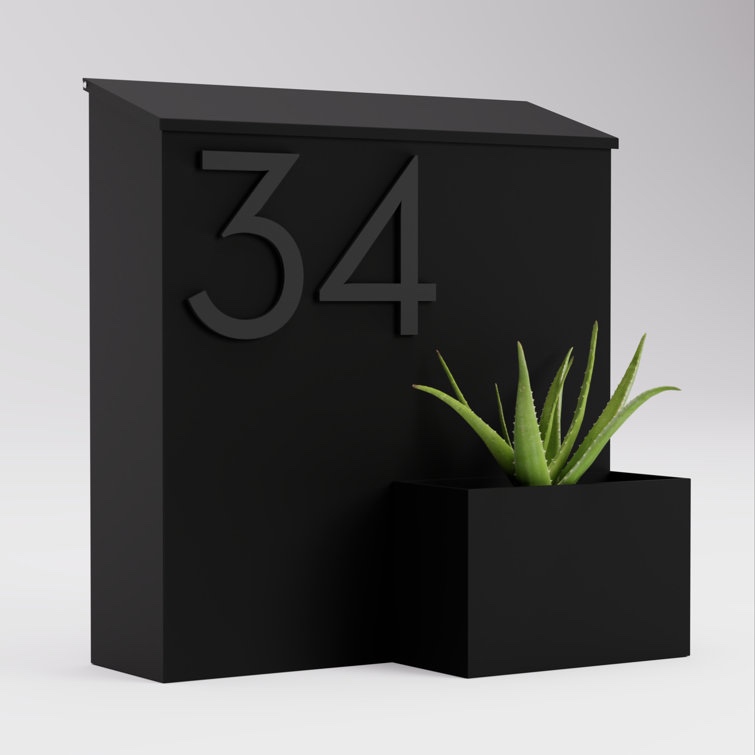 greetings wall mounted steel mailbox 