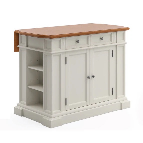 (incomplete) ( box 1/ 2 ) Home Styles Americana Kitchen Island Top Section