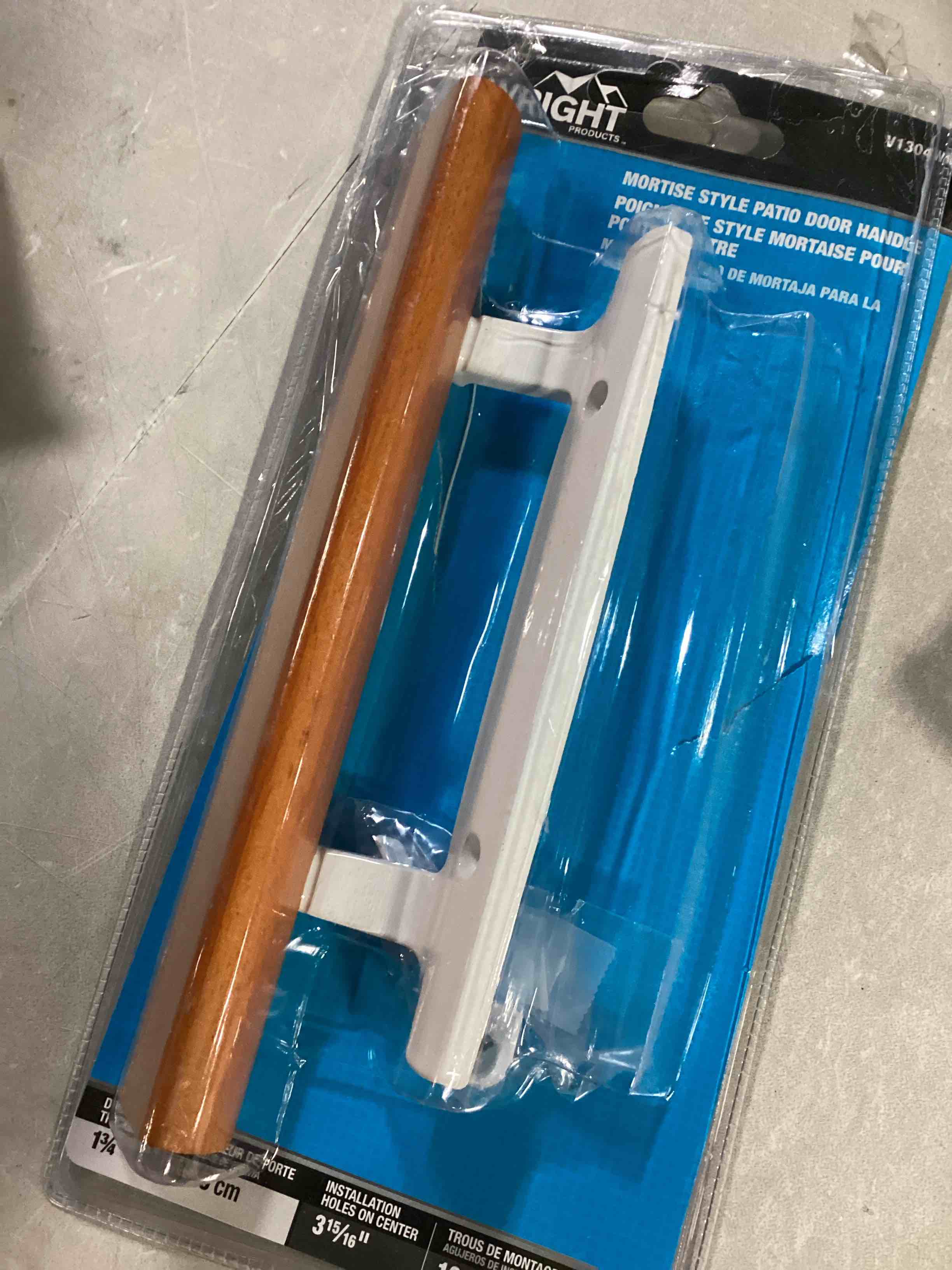 Condition photo showing As Is for WRIGHT PRODUCTS V1304WH Patio Handle  White