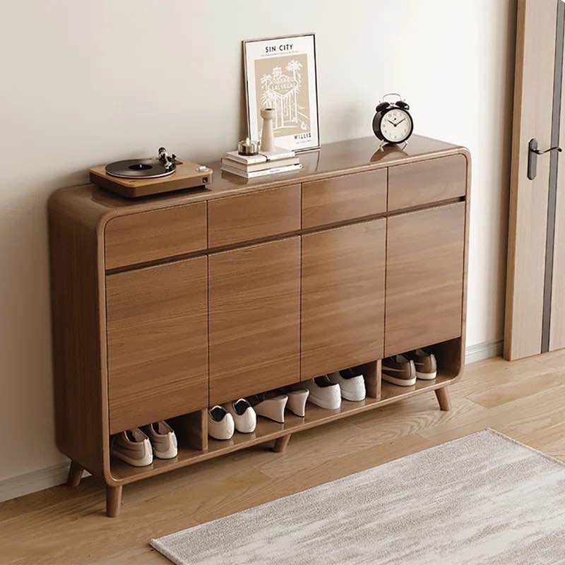 48 Pair Solid Wood Shoe Storage Cabinet