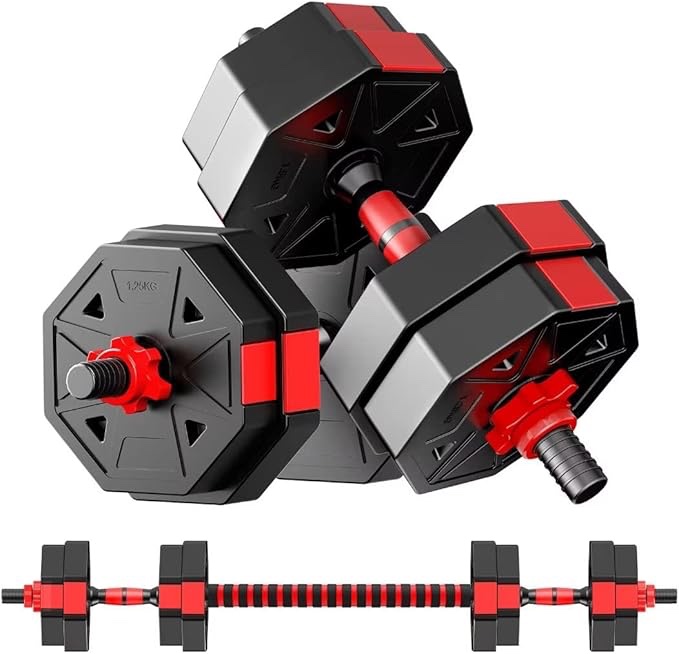 Adjustable Weights Dumbbells Set, Non-Rolling Adjustable Dumbbell Set, Free Weights Dumbbells Set Hexagon, Weights Set for Home Gym, 20 Lbs