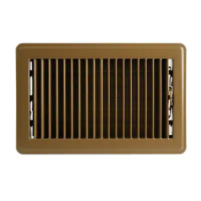 RELIABILT 6-in x 10-in Steel Brown Floor Register