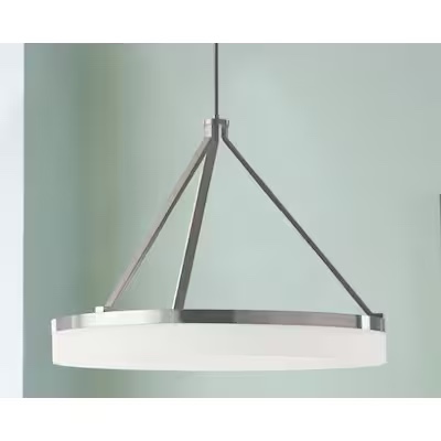 Origin 21 Lynnpark Brushed Nickel Modern/Contemporary LED Hanging Pendant Light