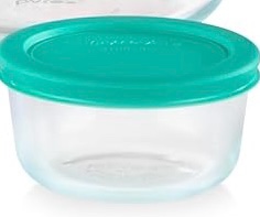 Fire - King  4 Cup Glass Storage Containers with Lids, Set of 4 Glass Food Storage Containers (similar to the picture)
