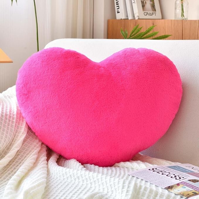 Plush Shaped Hearts Throw Pillow Pink Set Of 2- Room Essentials™
