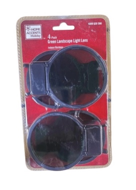 2-Set Home Accents Holiday 1- Green / 1-Red Landscape Light Lens [4PK]