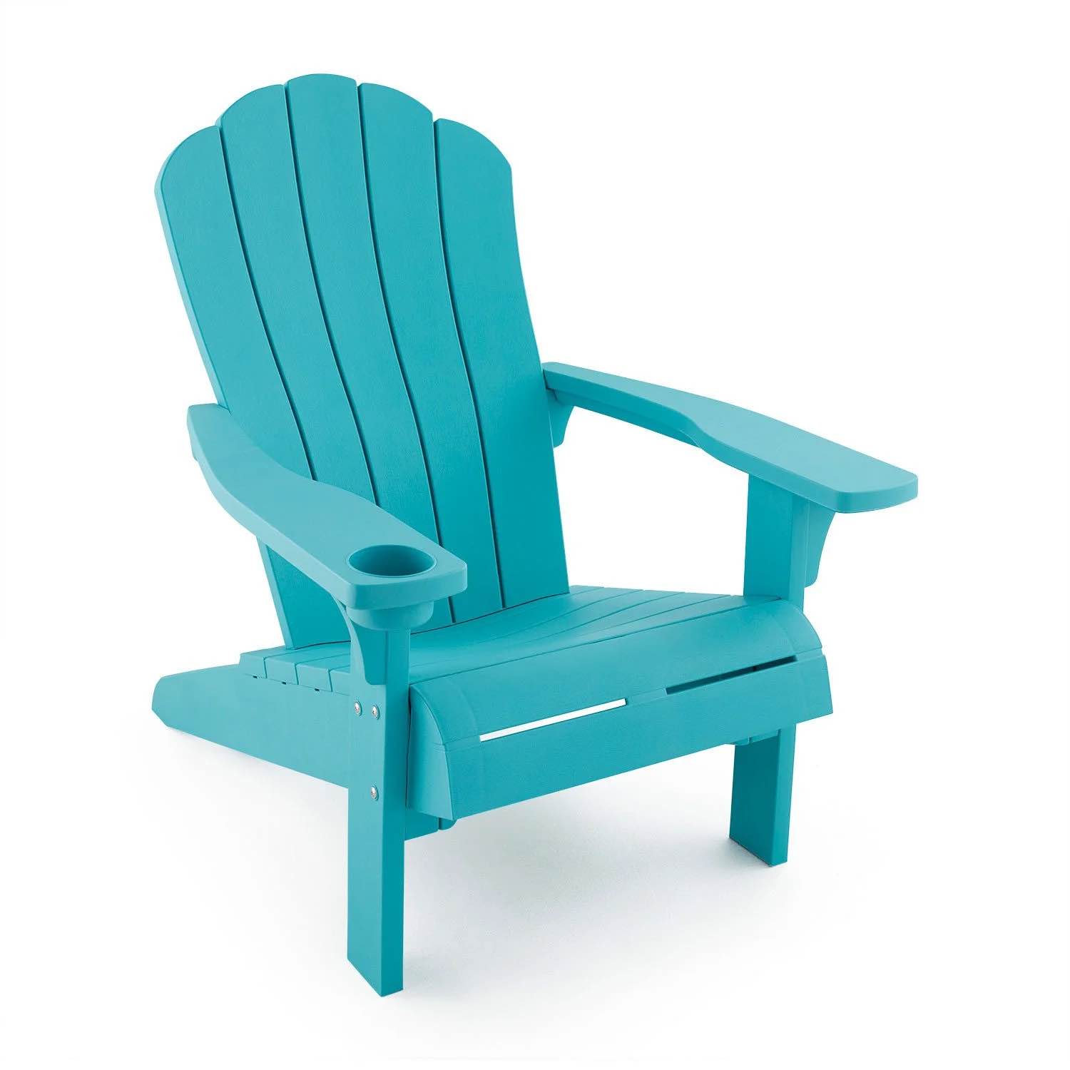Keter Everest Adirondack Chair with Integrated Cupholder, Teal