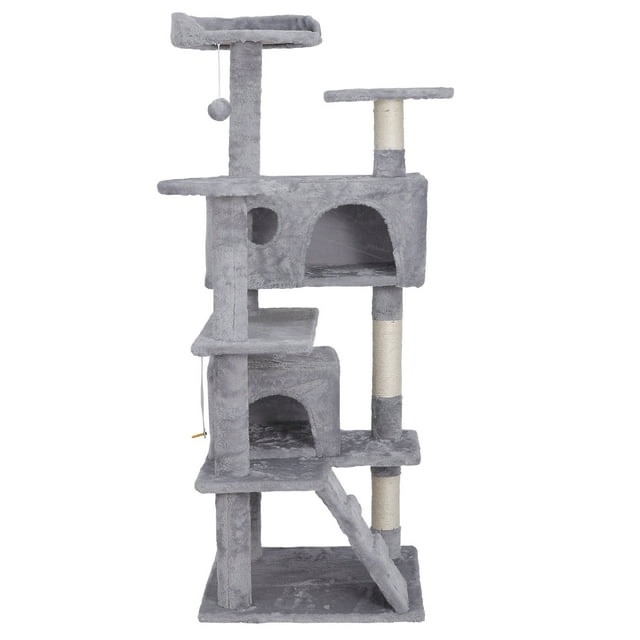 P01-3382-4 CAT TREE (LIGHT GREY)