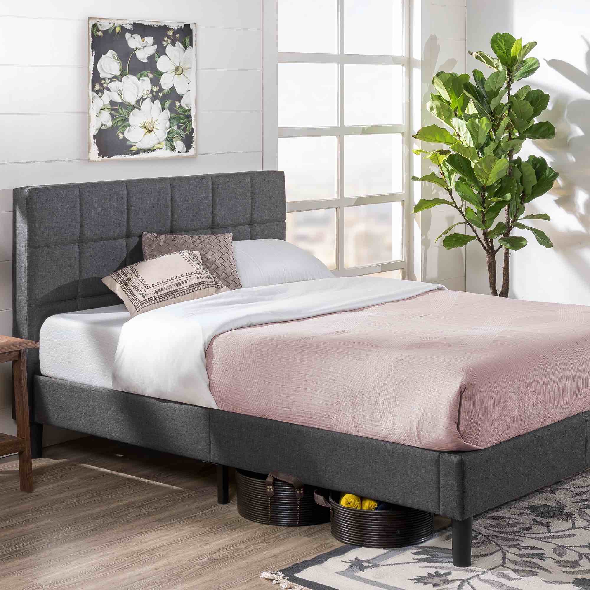 FULL BED WITH TRUNDLE - GRAY