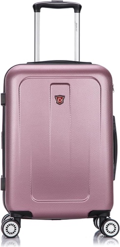 DUKAP CRYPTO Luggage with Spinner Wheel | Spacious Traveling Suitcases, Travel Suitcase with TSA Lock and Ergonomic GEL Handle | Hardside 32 Inch Extra Large Luggage | Rose Gold