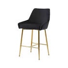 HCD Furniture Heye Stools Black/Gold Set of Two