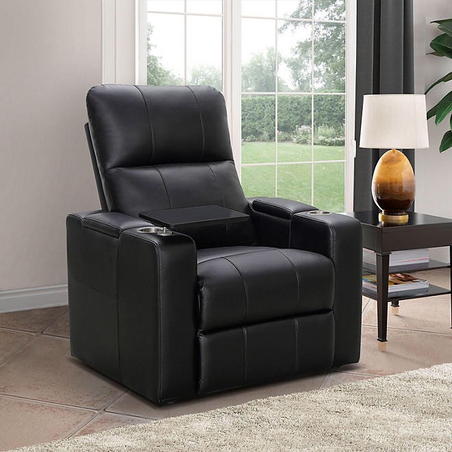 Travis Power Theater Recliner with Table