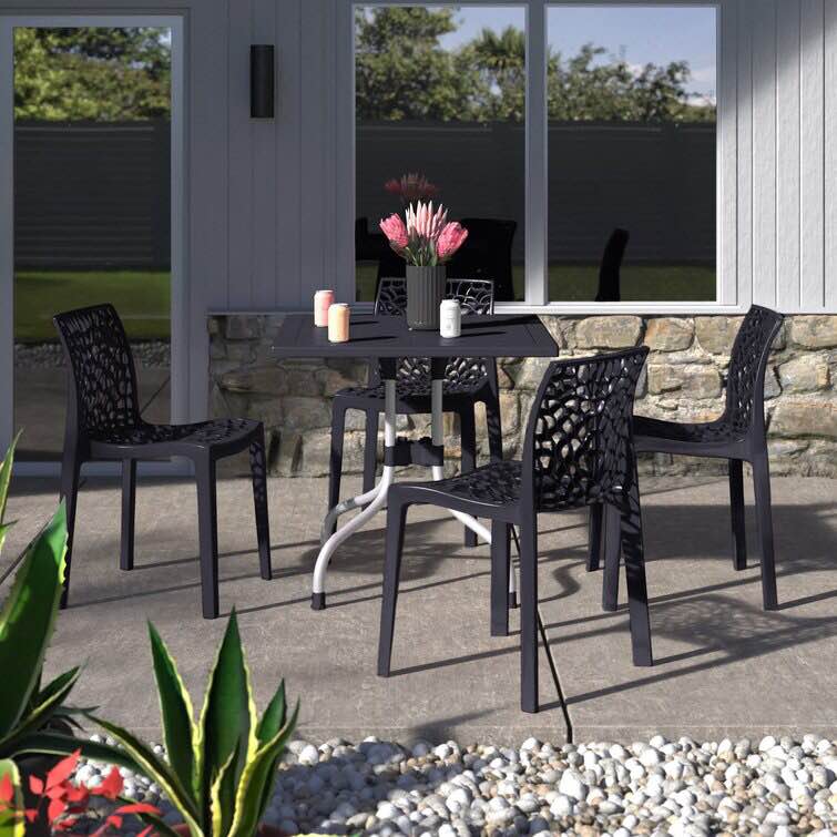 (INCOMPLETE) Slezak 4 - Person Square Outdoor Dining Set