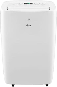 LG 6,000 BTU Portable Air Conditioner, 115V, Cools 250 Sq.Ft. (10' x 25' Room Size), Portable Air Conditioner for Home with Quiet Operation, LCD Remote Control, and Window Installation Kit, White