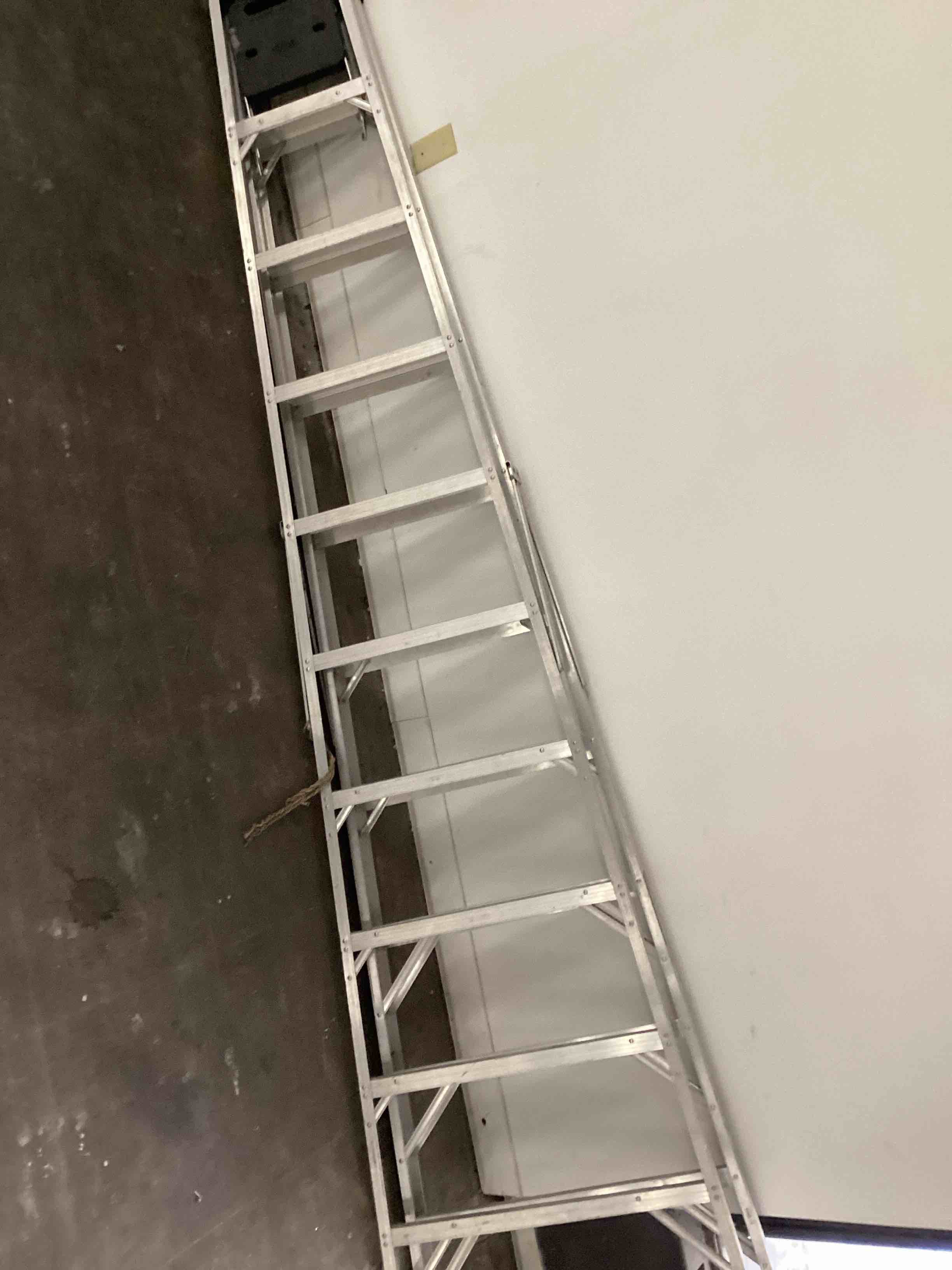 Condition photo showing As Is for Louisville Ladder As2110 10 Ft. Aluminum Step Ladder  Type I  250 Lbs. Load Capacity