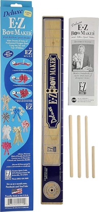 Deluxe EZ BowMaker - Bow Making Tool - Crafting Bowmaker - Professional Designer Bow Maker - DIY Wreath Bows, Hair Bows, And More